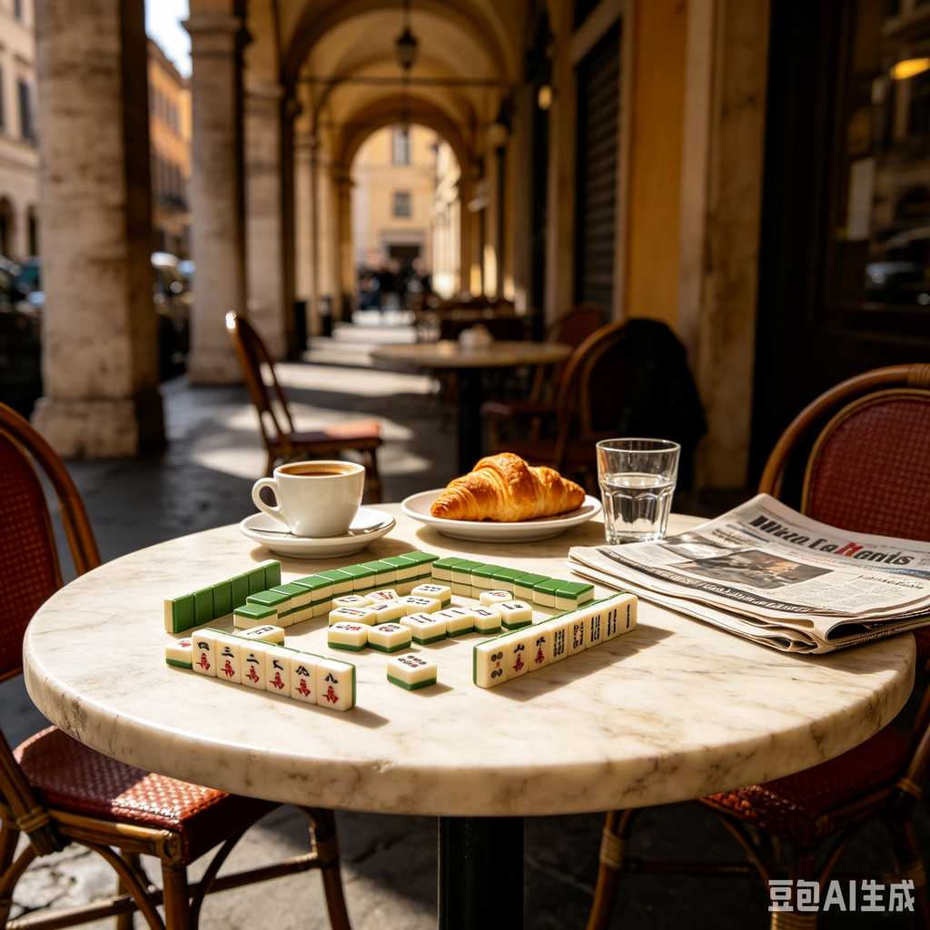 elegant text mahjong tiles